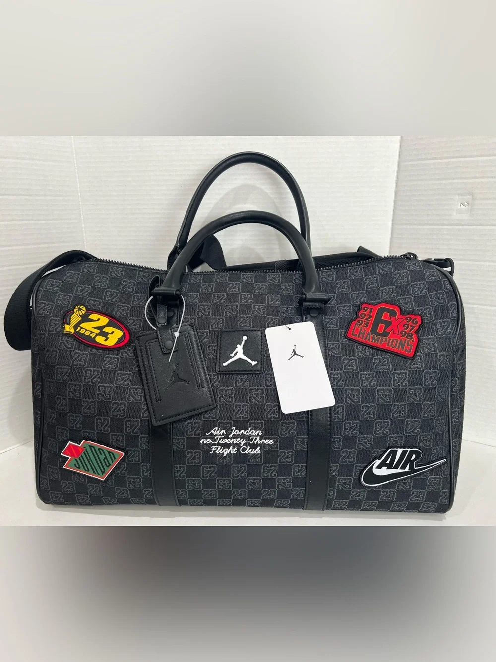 Nike Jordan Monogram Champion Luxury 25L Duffle Bag MM9157-023 Size Medium NEW
